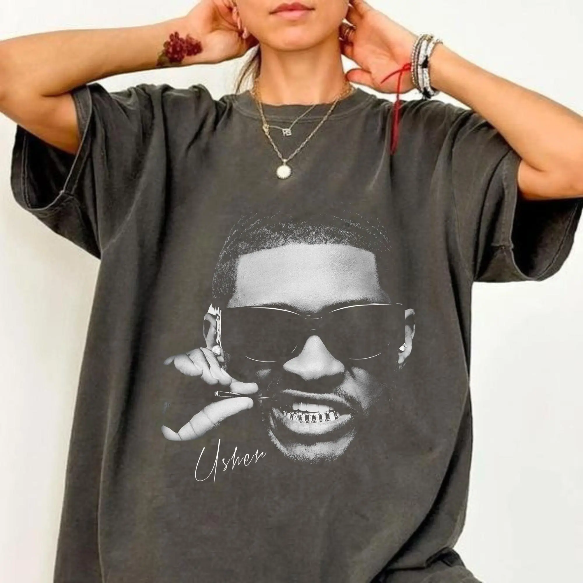 Usher tee Usher Concert Shirt, Past Present Future Tour Shirt