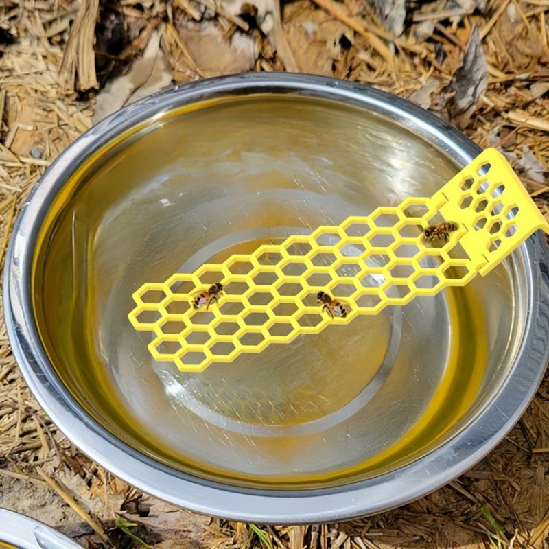2-Pack Plastic Bee Watering Station, Floating Insect Waterer for Garden Pollinators, Bee and Butterfly Water Feeder for Bird Baths, Hydration Ladder for Bees and Beneficial Insects 1