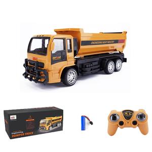 Remote Control Dump Truck Toy, Simulation Engineering Carrier Dump Truck Electric Toy Car with Remote Controller, Parent-child Interactive Toy LED Lighting Effect, Kids Toys, Gift for Boyfriend, Men's Gift