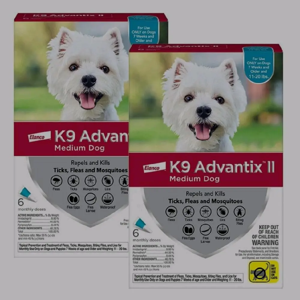 Advantix Spot on Flea Treatment for Medium Dogs 11-20 lbs, 6 Months Doses