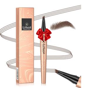 Eyebrow Pencil with Micro-fork Tip Applicator, Long Lasting Eyebrow Pencil, Brow Styling Brush, Eye Brow Makeup Tool, Makeup Accessories
