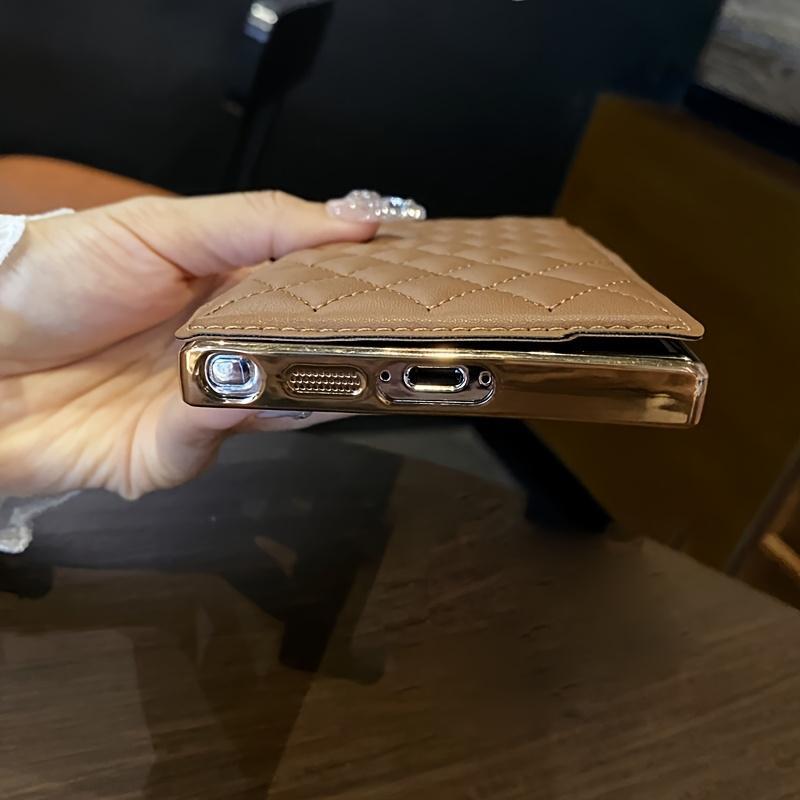Product Introduction of [Suitable for S25 Plus Magnetic Case] Flip Cover Plated Artificial Leather Magnetic Transparent Mobile Phone Case Suitable for Samsung s25 PLUS S24 Ultra S23 FE S22 Plus A55 A35 A15 A05 A05S Slot Card Wallet Mobile Phone Case Protection Cellphone Protecti 5