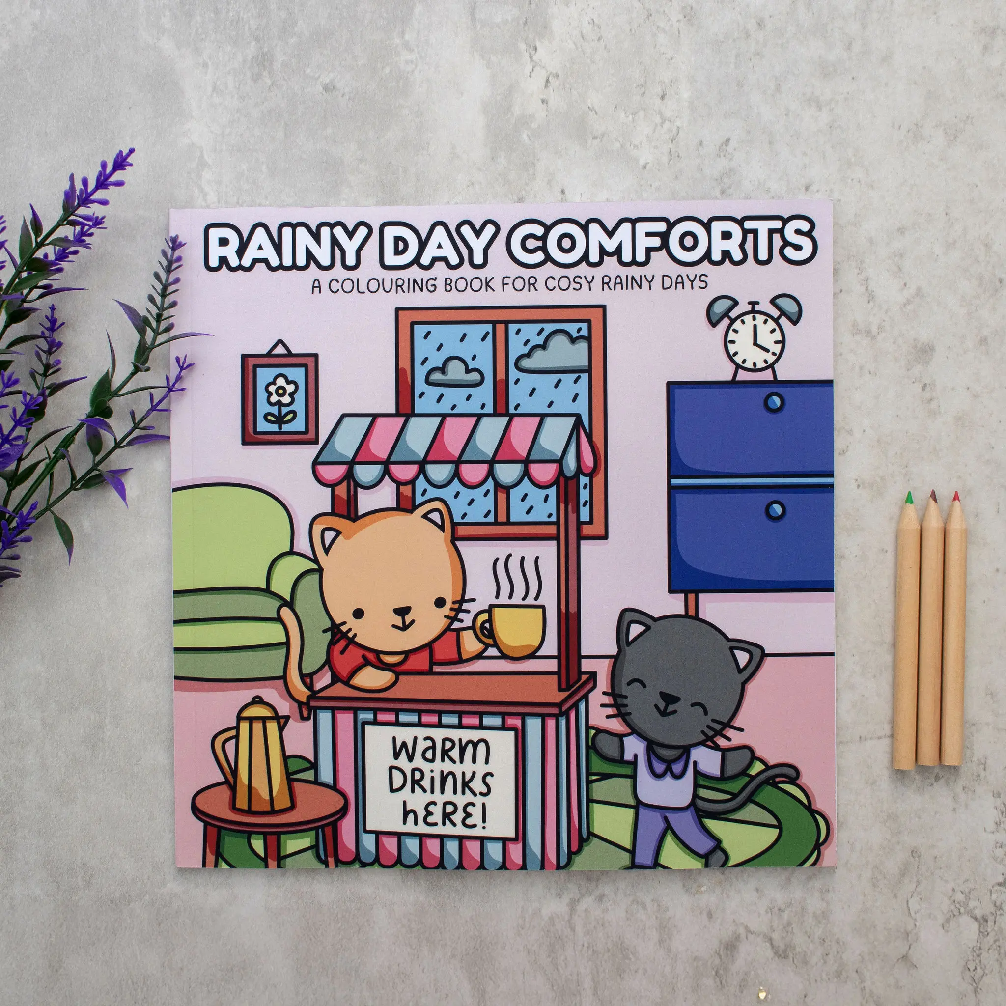 Rainy Day Comforts: A Colouring Book For Cosy Rainy Days