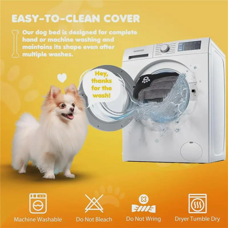 Soft Coral Fleece Pet Bed for Dogs and Cats - Waterproof Kennel for Autumn and Winter 2