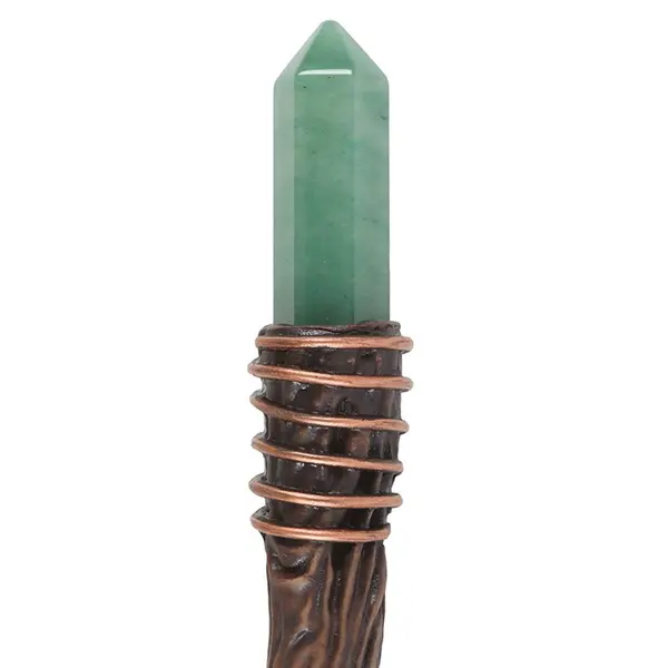 Thin Abundance Green Aventurine Crystal Wand 2