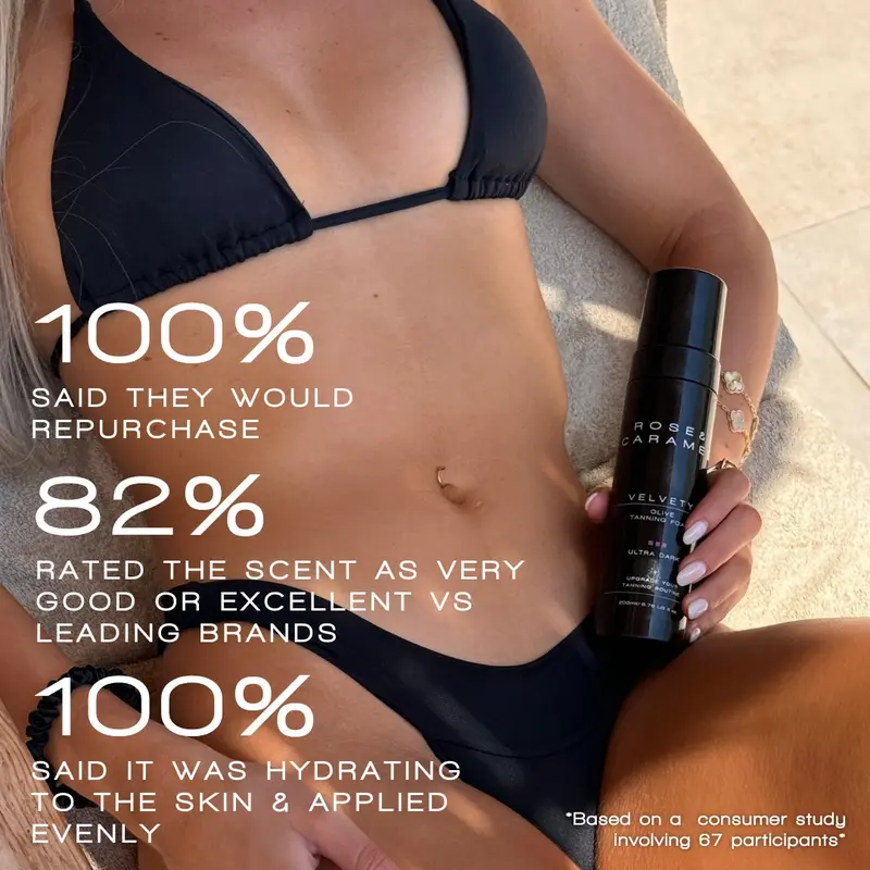 Rose & Caramel Velvety Olive Self Tanning Mousse (200ML) 1