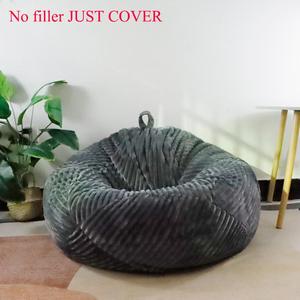 Bean Bag Cover without Filler, 1 Count Striped Bean Bag Sofa Cover, Soft Comfortable Bean Bag Cover for Home Living Room Bedroom, Halloween Decor