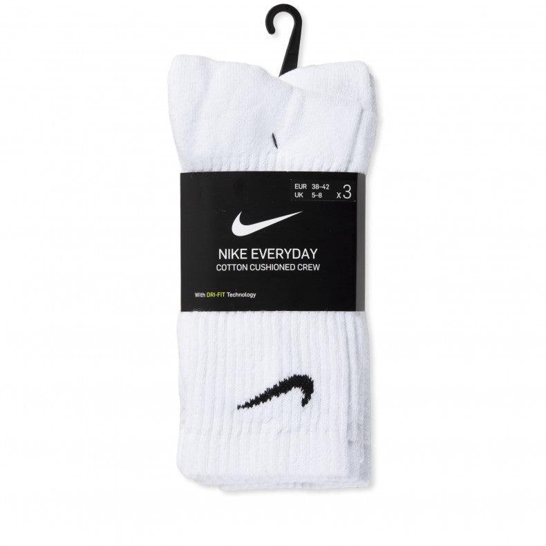 NIKE COTTON CUSHION CREW 'WHITE' SOCK - 3 PACK 2