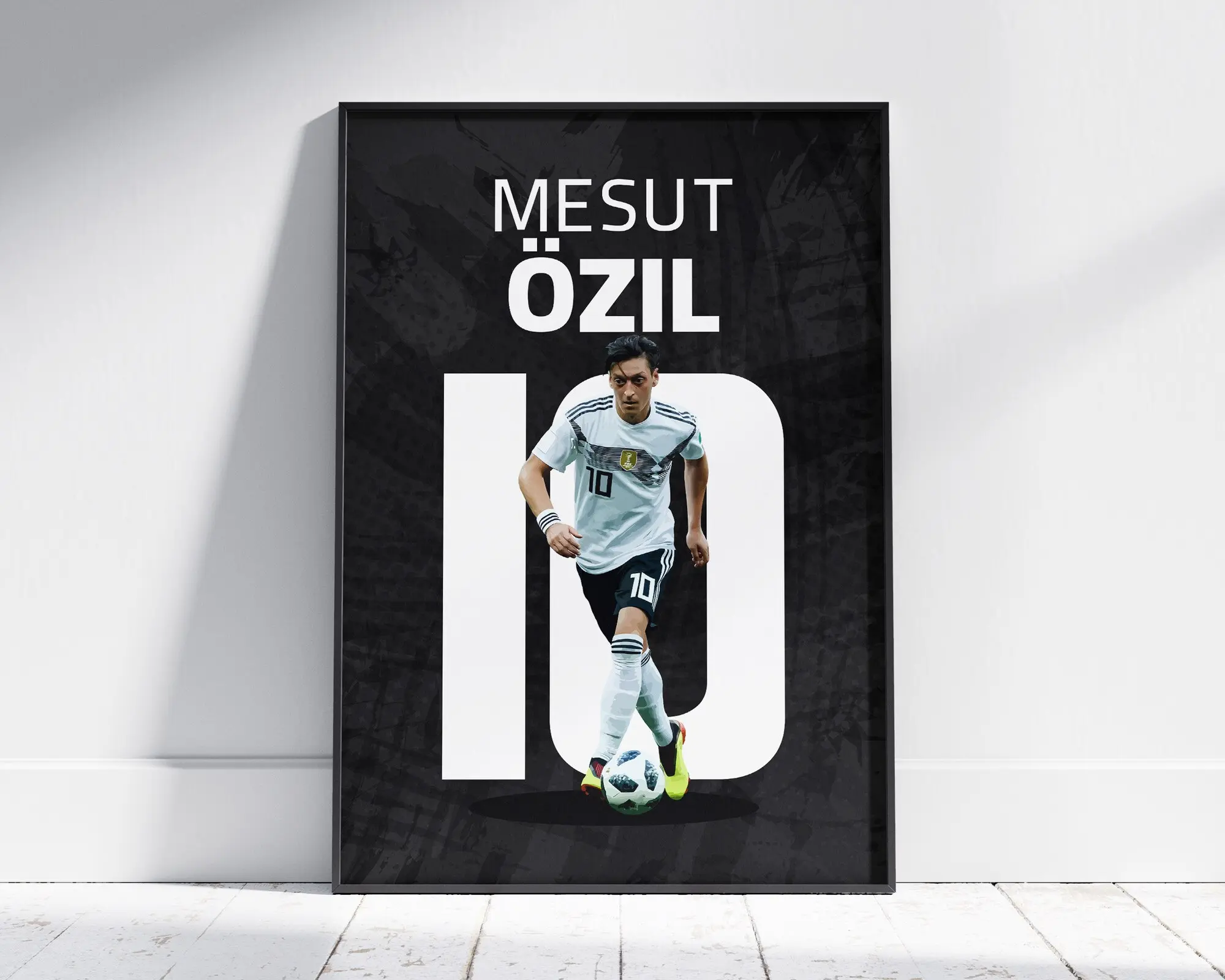 Mesut Özil Poster, German Soccer Legend, Unique Football Gifts, Eye-Catching Sports Print, Fill an Empty Wall with Football Spirit, 8x10 in, Unframe