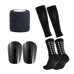 Anti-slip Football Socks and Protection Board Set, Non-slip Football Socks Soccer Shin Guards, Football Protective Set for Men & Women, Soccer Accessories