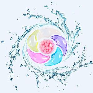 6 in 1 Laundry Beads, 30pcs/box Convenient Long Lasting Laundry Fragrance Ball, Household Laundry Supplies for Washing Home Dormitory Laundry Room