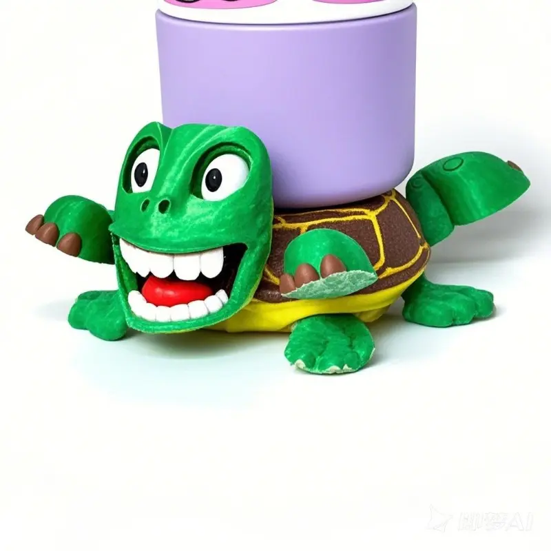 Funny Turtle Coaster Set for Hot Drinks-3D Printed Heat-Resistant Desk Decor,Turtle Coasters , Turtle Cup Holder Cute Kitchen Accessories with Non-Slip Base,Perfect Gift for