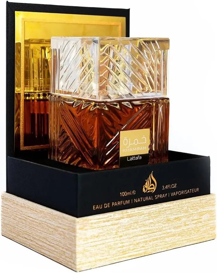 Lattafa Khamrah EDP - Eau De Parfum Unisex 100ml (3.4 oz) Vanilla Sweet Warm Spicy Woody by Lattafa Perfumes