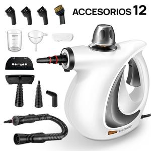 Redhut Pressurized Handheld Multi-Surface Natural Steam Cleaner with 12 pcs Accessories, Multi-Purpose Steamer for Home Use, Cleaning Floor, Kitchen,Spring