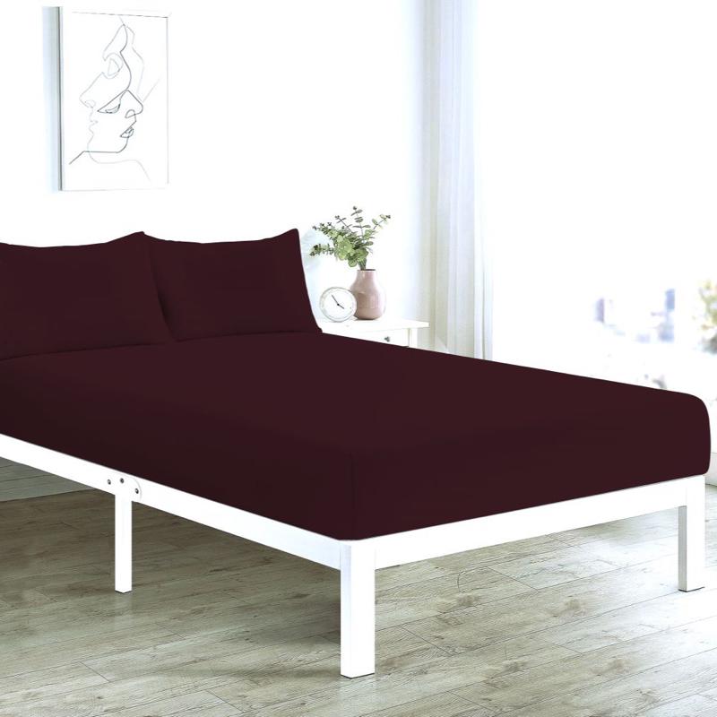 Extra Deep Fitted Sheets 40cm Deep Pocket for Thick Mattress Poly Cotton Material - Single Double King and Super King Sizes 4