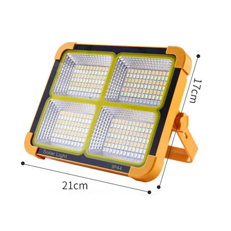 1500W LED Work Light Solar Powered Cordless Portable Camping Outdoor Light USB 1