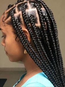 Long Braided Lace Frontal Wigs for Women, Gorgeous Fluffy Knotless Braided Wig with Baby Hair, Synthetic Braided Full Lace Wigs for Party, Daily Hairstyle Ideas