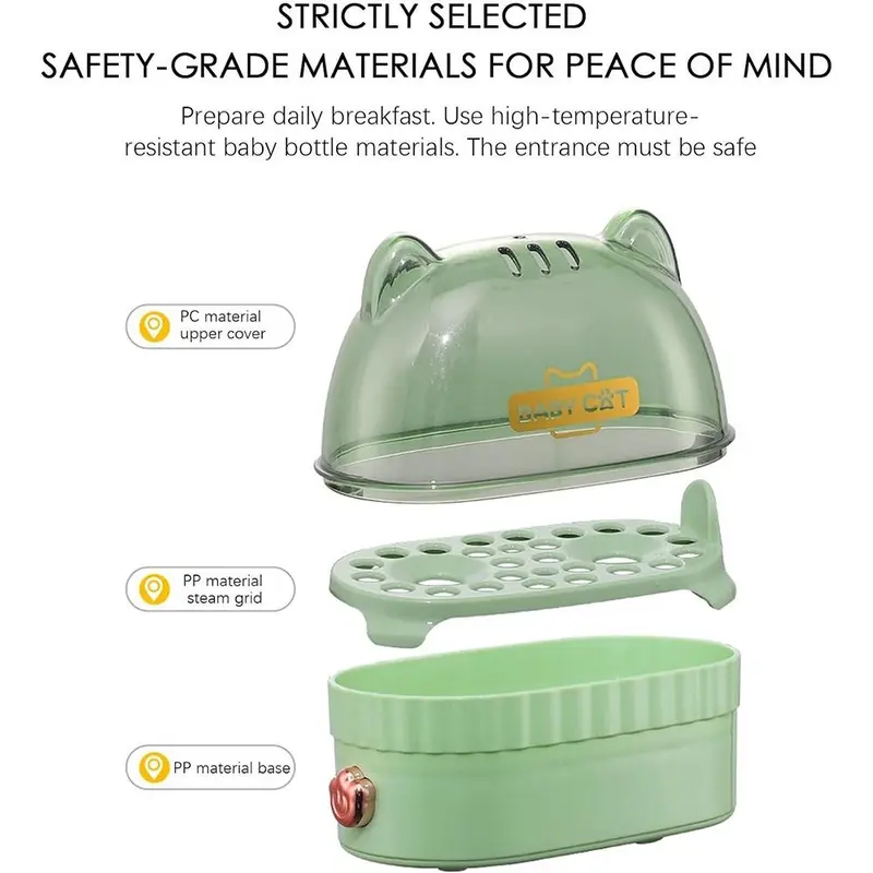 Egg Boiler Machine Electric Hard Boiled Egg Maker Safe Using Egg Boiler Machine Steamer with Timer Off Multifunctional Egg 4