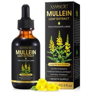 Mullein Leaf Extract, 1 Box Mullein Leaf Extract with Dropper, Body Care Kit for Men & Women, Breathing Healthier and More Naturally
