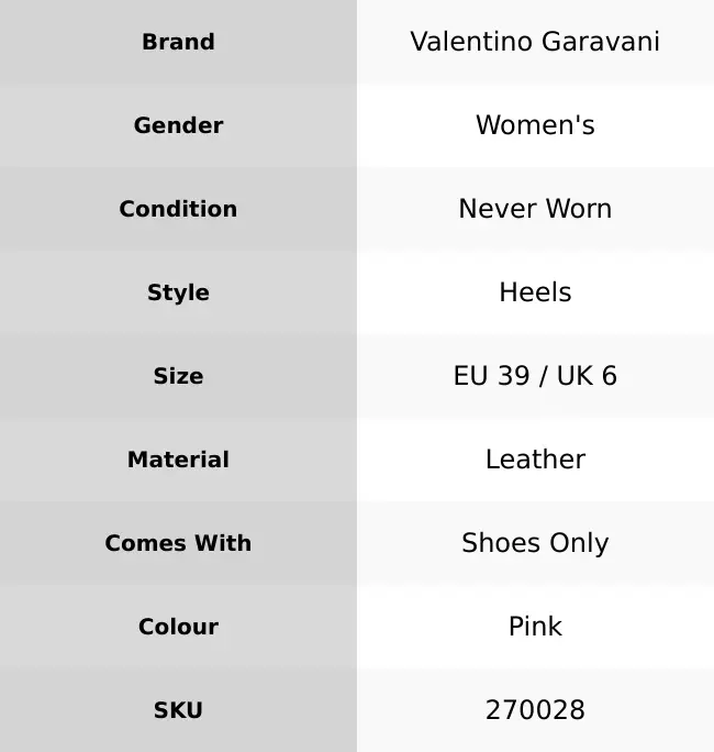 Product Introduction of Pre-owned  Valentino Garavani  Women's Rockstud Ankle Strap Heels Pink Size EU 39 / UK 6 37