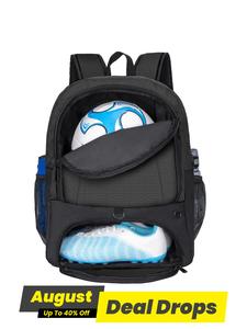 Solid Color Soccer Ball Backpack, Large Sports Equipment Bag, Football Backpack with Shoe Compartment for Youth Suitable for Basketball Volleyball