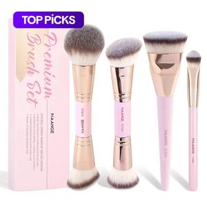 MAANGE Professional Soft Makeup Brush Set, 4 Counts/set Multifunctional Makeup Brush for Women & Girls, Suitable for Daily Use and Travel Use Makeup Brush Kit #TOP PICKS