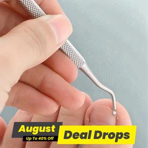 Stainless Steel Ingrown Toenail Tool, 3 Counts Cutics Foot Care Toenail File Pusher Tool, Double Sided Nail File Lifter Spoon Nail Pusher, Multi-use Nail Care Tools, Skincare Product, Gift, Manicure Hygiene Products