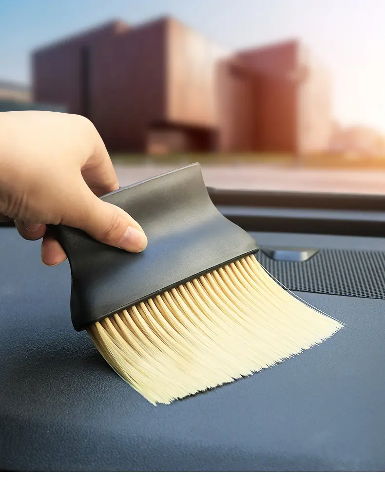 Product Introduction of 1 PCSDust Removal Brush Air Conditioning Outlet Car Wash Dust Collector Large Brush with Good Elasticity Cleaning Accessories 5