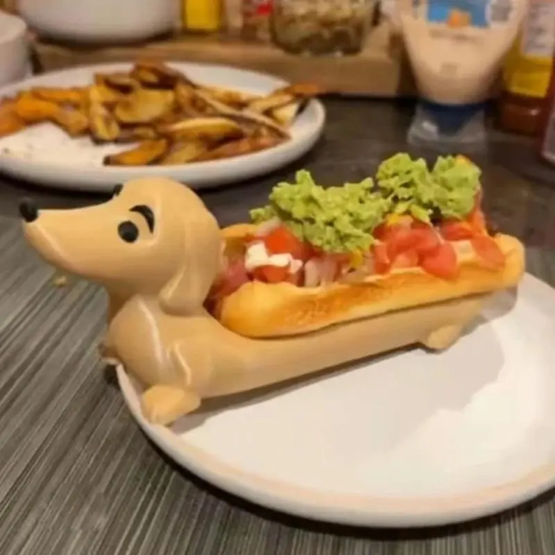 Funny Hot Dogs Sushi Serving Tray Cute Dachshund Sandwiches Dinnerplate Dachshund Dinner Plate Home Desktop Decor Lovely Gifts 3
