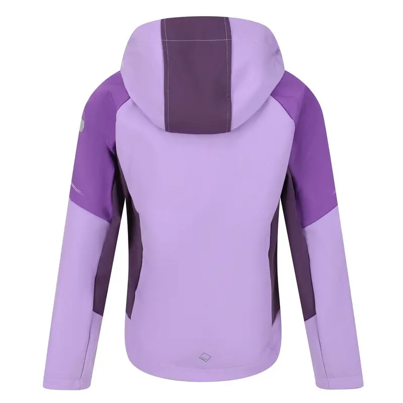 Regatta Kids Girls Eastcott Waterproof Hooded Winter Softshell Jacket Windproof Breathable Comfortable Fabric Reflective trim Coat 3