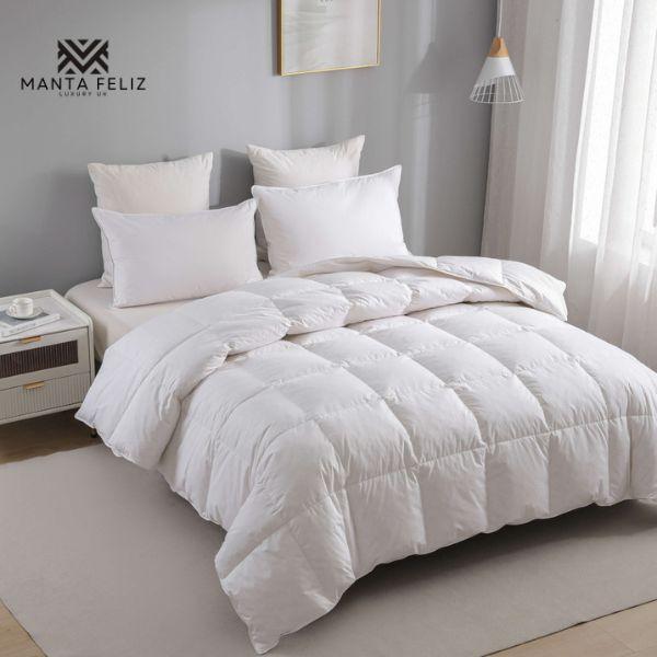 Manta Feliz Luxury Microfibre Filled Duvet Quilt |  Hypoallergenic & Skin-Friendly | All Seasons (4.5 , 7.5 , 10.5, 13.5, 15, 16.5 Tog) | All UK Bed Sizes (Single, Double, King, Super King) | Same-Day Dispatch! ️ 4