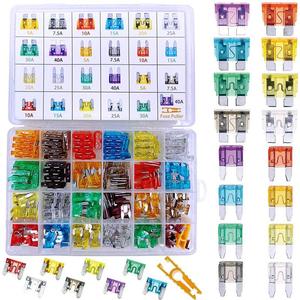 Fuse Assortment Kit, 1 Set Car Boat Truck SUV Auto Replacement Fuses, Multifunctional Fuse Assortment Kit for Car Home Office