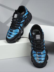 Men's Fashionable Lace Up Low Top Sneakers, Casual Comfortable Breathable Sports Running Shoes, Male All-match Round Toe Athletic Shoes for Daily Wear, Outdoor Running Shoes