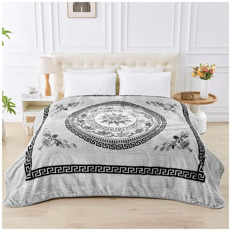 Greek Throws Fleece Blanket Bed Sofa Settee Large Soft Warm Double King Size New Printed 2