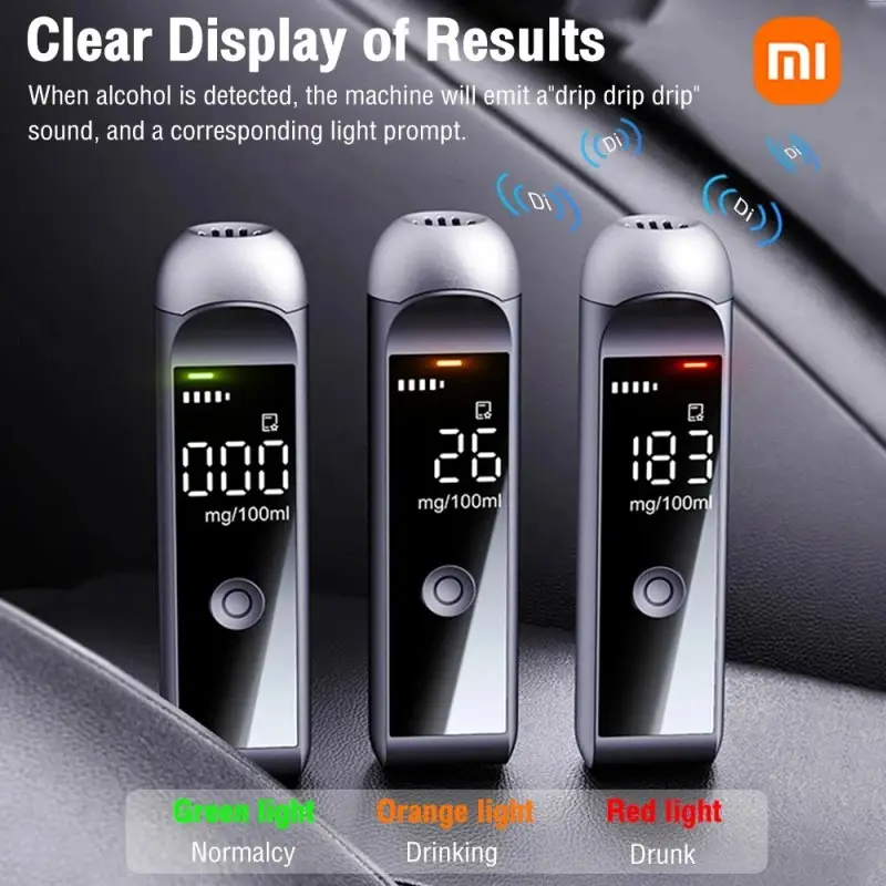 Xiaomi 2025 Automatic Professional Breath Alcohol Tester Breathalyzer 4