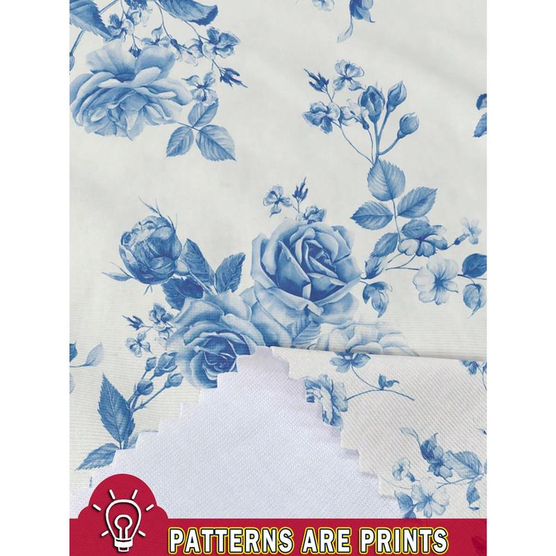 MOD Casual Minimalist All-Over Blue And White Floral Print Sleeveless Women Mini Dress,Vacation Outfits Woman,Boho,Cruise Outfits Women Sexy,Hawaiian Clothes For Women,Country Outfits Women,Summer Dress,Pastel Dresses For Women 2