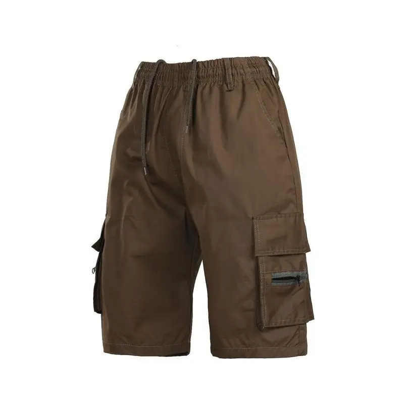 Men's Solid Color & Camouflage Cargo Drawstring Shorts – Loose Fit Casual Waist Trousers with Pockets, Simple Style, Comfy and Practical, Ideal for Spring Summer Outdoor Fitness, Hiking, Travel, and Casual Wear Mens Daily Wear. Confortable Plain Menswear 5