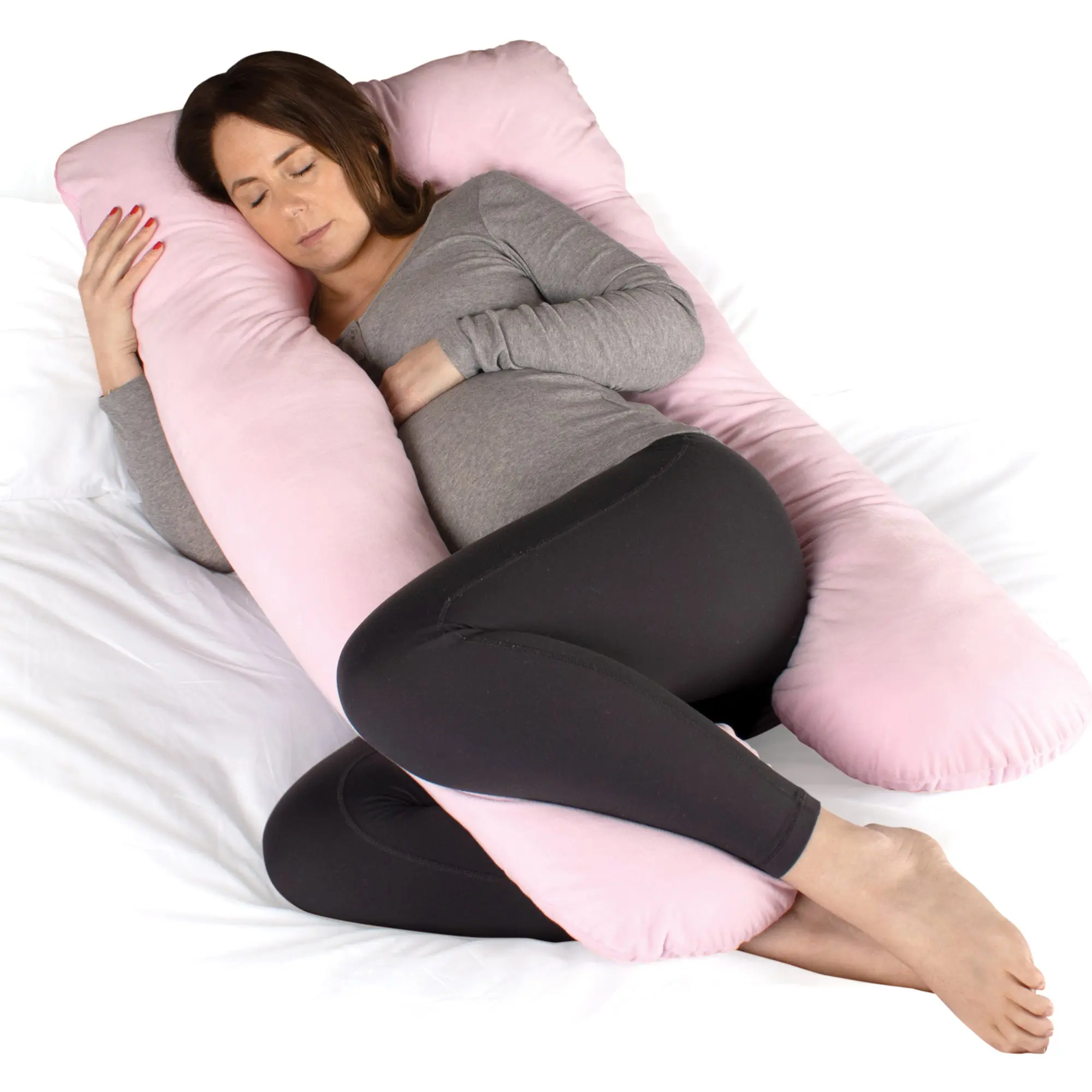 Dreamcatcher Pregnancy Pillow U Shaped Maternity Nursing Support Cushion Pink