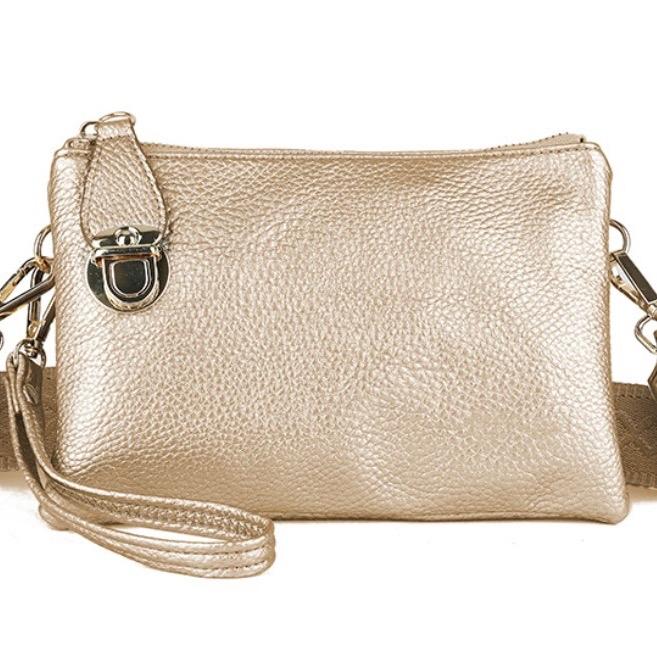 Women's Small Zip Clasp Clutch/Messenger Bag - Perfect for Everyday Use 0