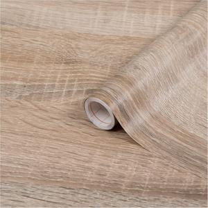 Wood Grain Self-adhesive Wallpaper, Waterproof & Removable Wallpaper, Decorative Vinyl for Kitchen, Countertops, Cabinets