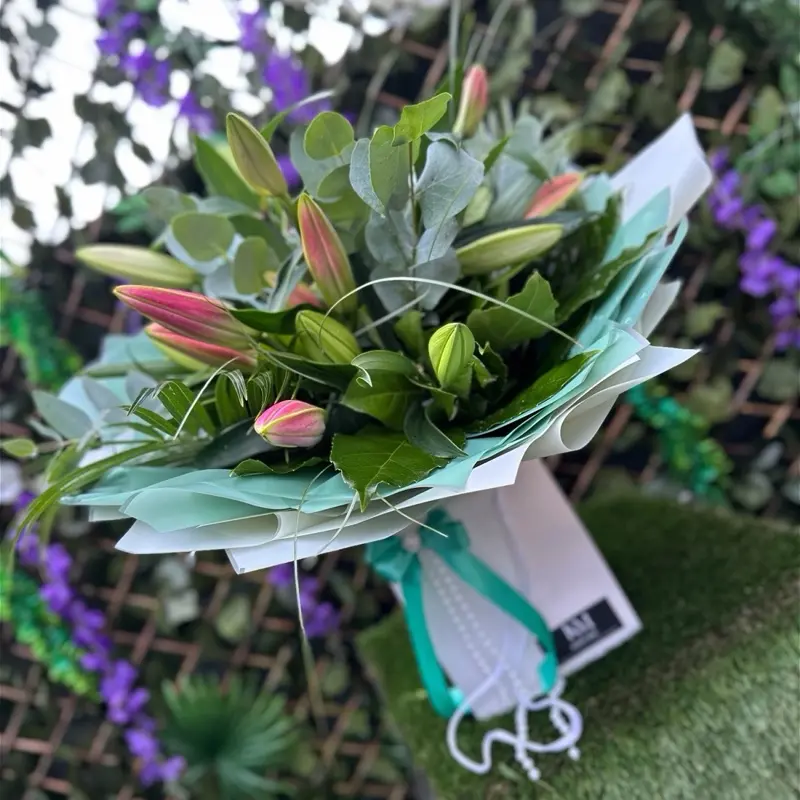 Lily Paradise . Lily bouquet , fresh florals Decor, Decorative