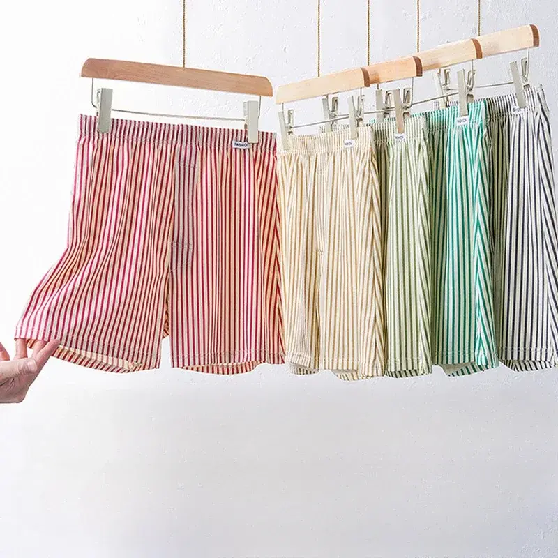 3Pack Mens Boxers Striped Aro Pants Cotton Boxershorts Men Pajama Pants Loose Breathable Boys Underwear Boxer Hombre Men Menswear Socks 1