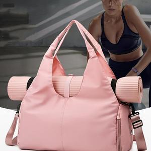 Women's Sports Fitness Bag, Large Capacity Travel Bag, Wear Resistant Storage Travel Bag, Suitable for Exercise/Running/Yoga/Shopping/Hiking