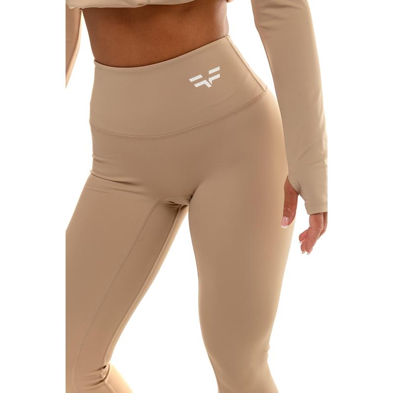 GymFreak Women's Vision Leggings - Sand 2