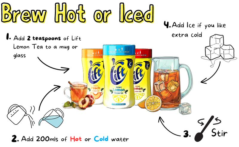 Product Introduction of Instant Lemon Tea with Reduced Sweetness | Enjoy Hot or Iced Lemon Tea | Multipack of 6 x 165g Jars 1