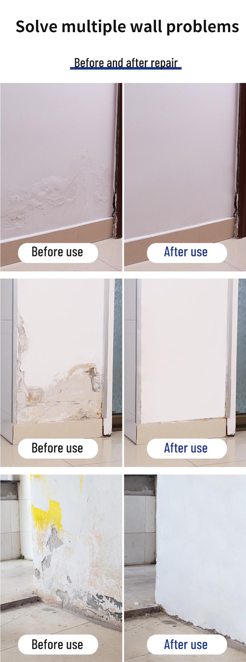 Product Introduction of Wall repair paste, white wall repair paste, waterproof and mildew proof putty paste, packaged in 500 barrels, with a complete set of repair tools 20