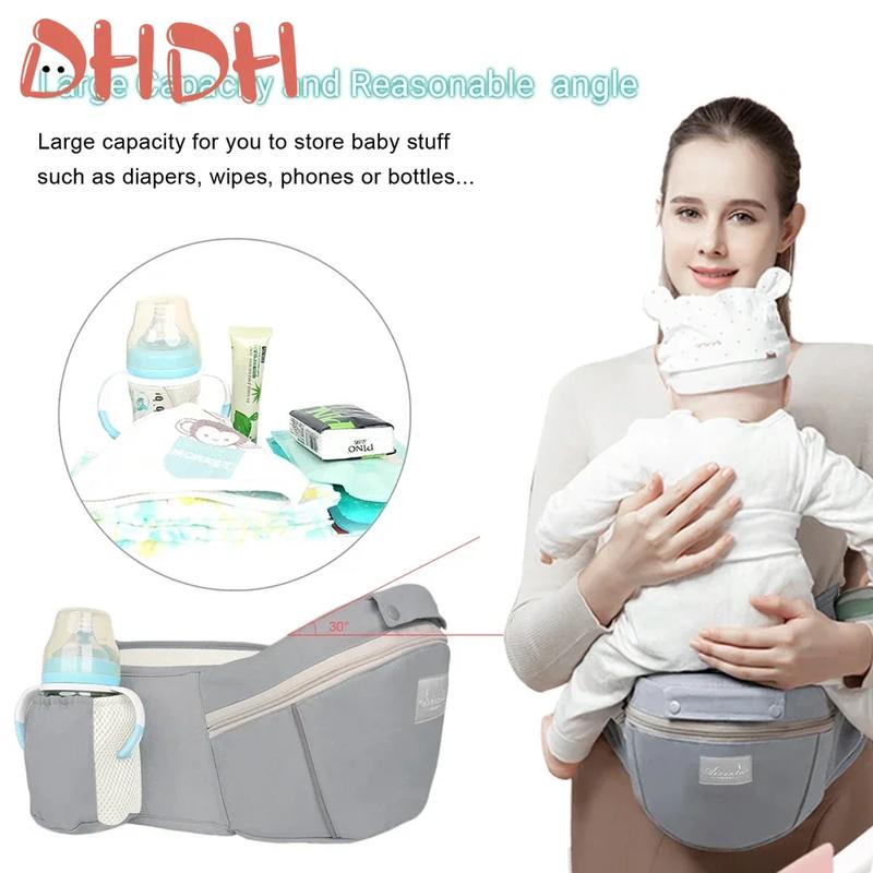 New Adjustable Ergonomic Baby Carrier Four Seasons Universal Baby Carrying Bag Waist Stool Strap Portable & Multifunctional 3