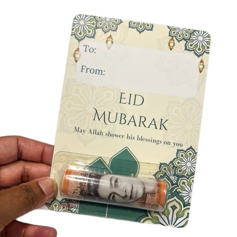 New Design Eidi Money Card with Case - Aesthetically Gifting Money for Eid 0