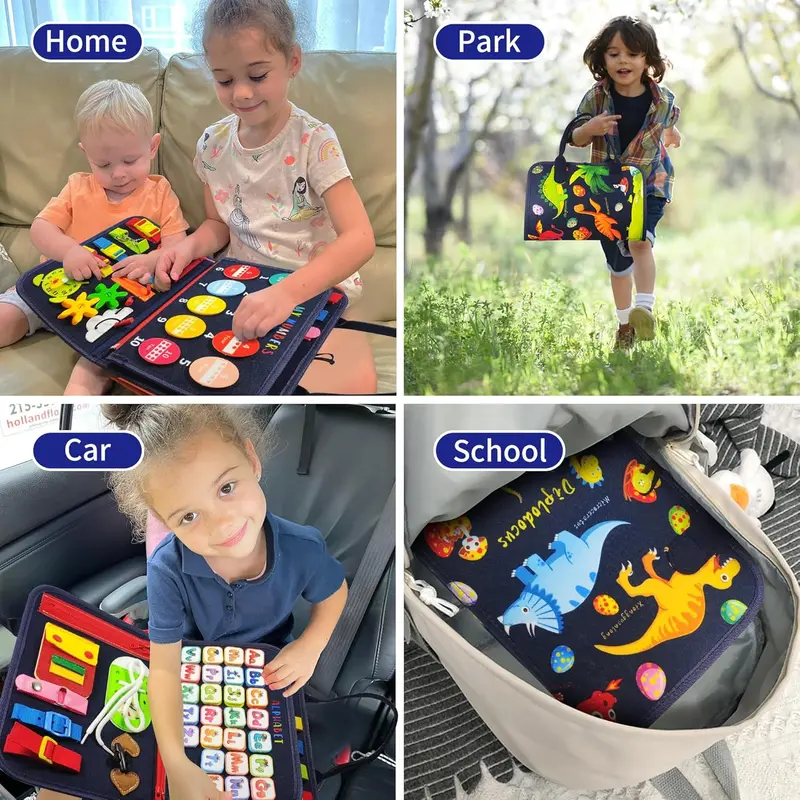 Busy Book for Toddlers 1-4 Years, Preschool Learning - Educational Toy for Kids 2