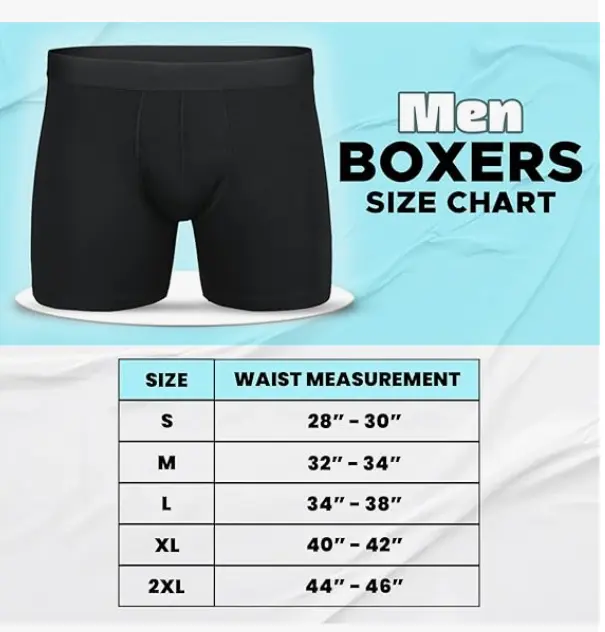 Gift Hub Men's Boxers Shorts Multipack - Black Cotton Underwear Trunks - Menswear, Socks 1